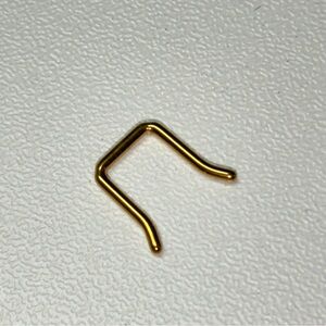 16g gold titanium septum retainer